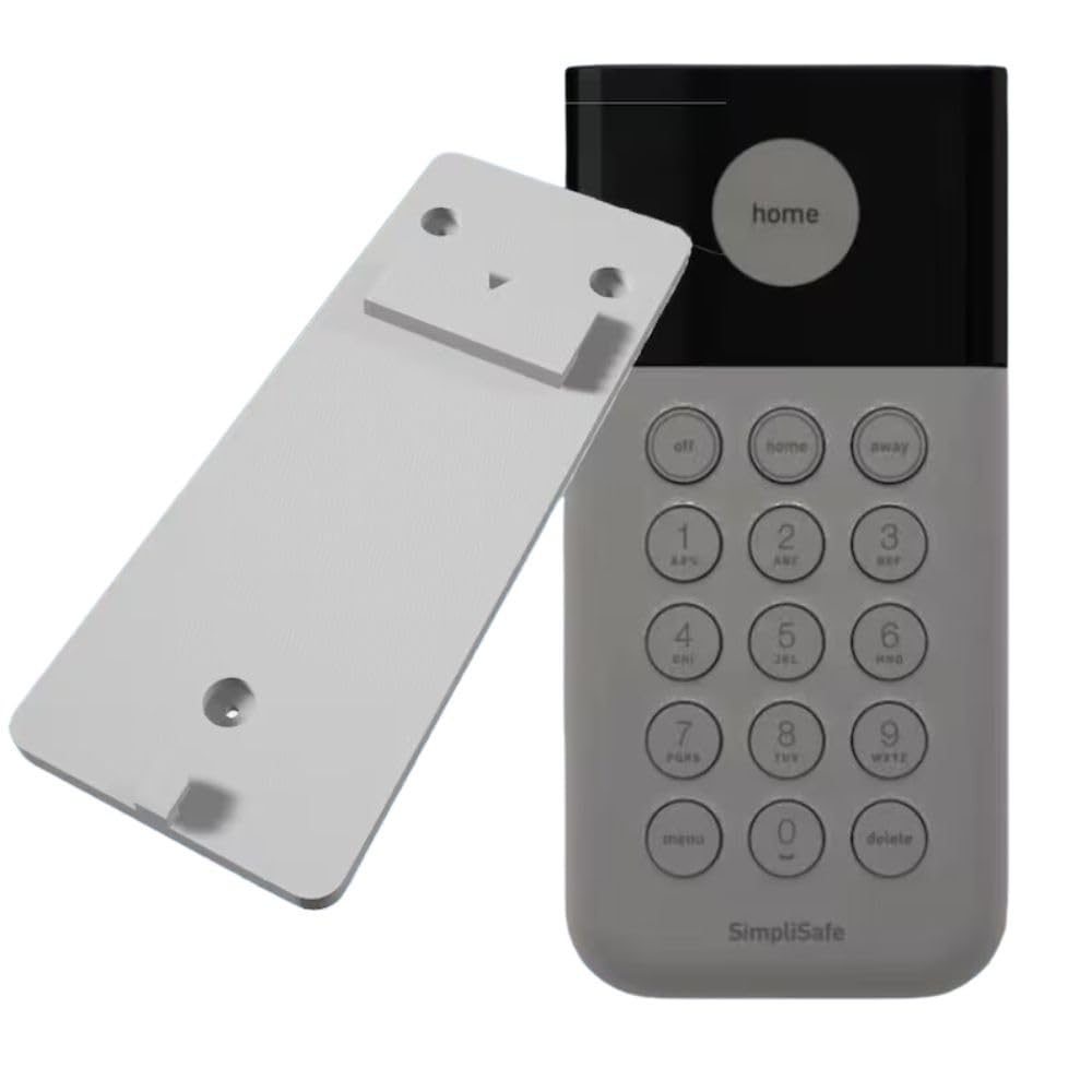 SplashNColor Wall Mount Holder for Simplisafe Keypad - Keypad Wall Bracket for Home Security Keypad - Replacement Bracket for 2019 Models - Durable
