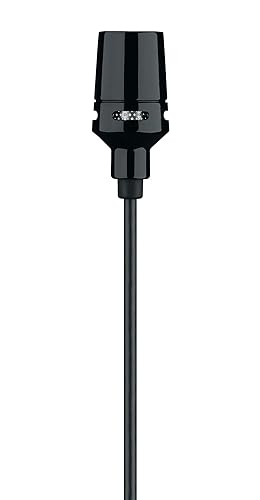 Shure Centraverse Lavalier Microphone, Black, Cardioid Condenser Mini Lav Mic, Clip-On for Hands-Free Use, TA4F Connector, Wireless Bodypacks