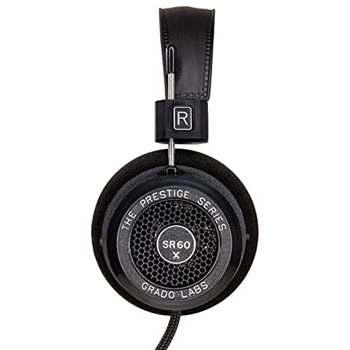 GRADO SR60x Prestige Series Wired Open-Back Headphones - Dynamic Over-Ear Headphones with 44mm Drivers, Lightweight Build, Hand-Assembled in Brooklyn…
