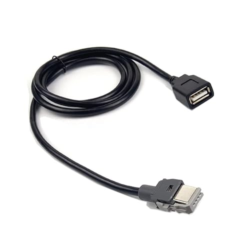 QINGRONG Car 4Pin Female to USB Female Adaptor Cable Media Central Unit USB Interface Adapter Compatible with Kia Elantra Hyundai Tucson