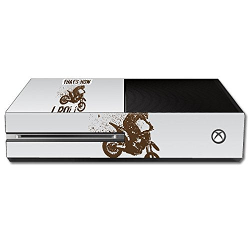 MightySkins Skin Compatible with Microsoft Xbox One - Motocross | Protective, Durable, and Unique Vinyl Decal wrap Cover | Easy to Apply, Remove,