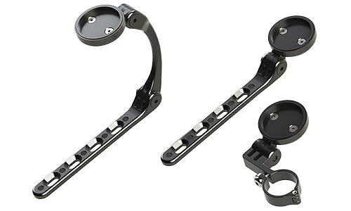 TRIRIG Polymount 3 in 1 Aero Bars Out Front Bike Computer Mount BTA Holder & Riser with Action Camera Clamp Mount - Compatible with Wahoo & Garmin