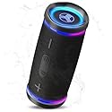 TREBLAB HD77 - Waterproof Bluetooth Speaker, 25W Loud 360° Sound, Deep Bass, IPX7, TWS Pairing, RGB Lights, 20H Battery, Portable Wireless Speaker