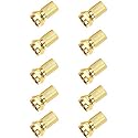 TLS.eagle RG6 Compression F Type Gold Plated Connector Twist on Coax Cable Adapter Pack of 10
