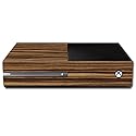 MightySkins Skin Compatible with Microsoft Xbox One - Dark Zebra Wood | Protective, Durable, and Unique Vinyl Decal wrap Cover | Easy to Apply