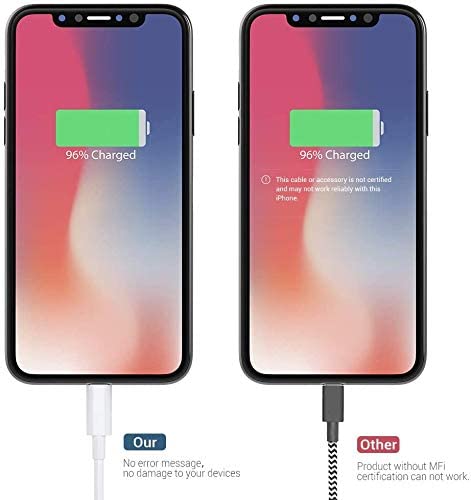 Marchpower Lightning Cable MFi Certified, 3Pack 6FT iPhone Charging Cable, USB A to Lightning Charger Cable for iPhone 14 Plus 13 Pro Max 12 11 Pro…