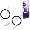 WYNK Magnetic Wireless Charger Universal Metal Rings 6 PCS Compatible for Magsafe Charger, Magsafe Sticker?Compatible with iPhone 13/12