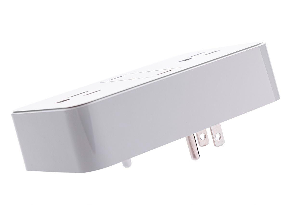 Monoprice 2-Outlet Wall Tap Power Strip with USB-C PD 50W + 20W Power Delivery, Wall Mountable, for Laptops and Mobile Phones - Workstream Collection