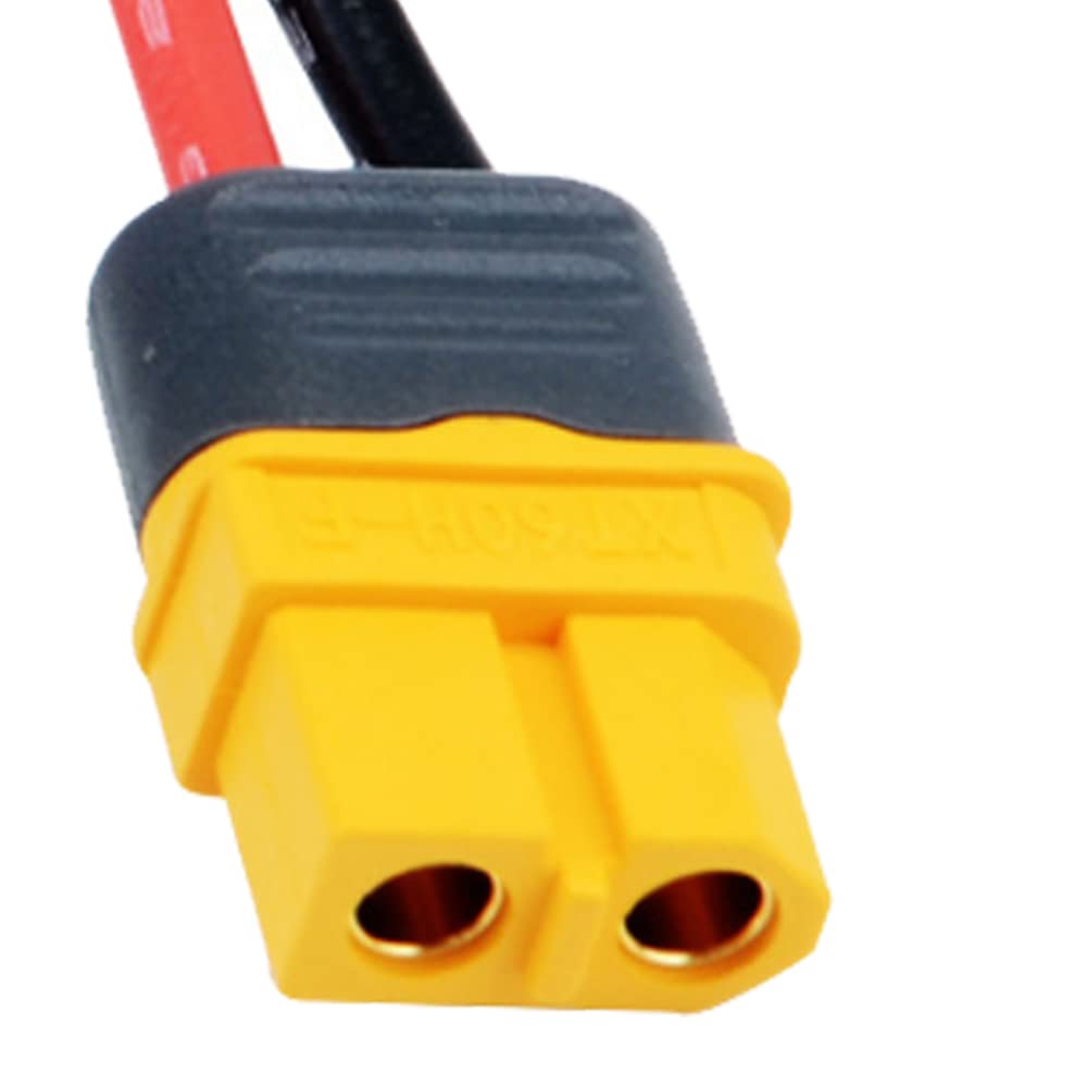 Yiqigou 3 Pcs Amass XT60 XT60H Male Female Plug Connector to XT30 Male Female Plug Connector Adapter with 10cm 18AWG Silicone Wire (XT60 Female