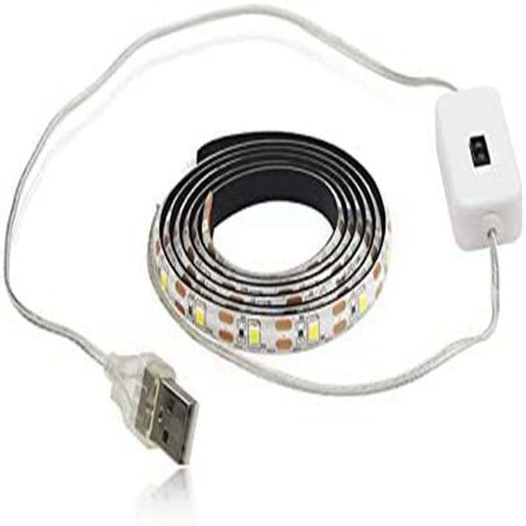 WeiHong LED USB Under Cabinet Lights with Hand Wave,Under Counter Lighting, Under Desk Light Bar, Hand Wave Activated, Plug and Play,Soft Strip Light