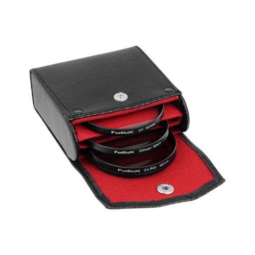 Fotodiox Filter Kit, UV, Circular Polarizer, Soft Diffuser, 62mm for Canon, Nikon, Sony, Olympus, Pentax, Panasonic Camera Lenses.