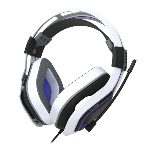 Gioteck - HC-9 Blue and White Wired Stereo Gaming Headset for PS5, PS4, PC, Mac and Mobile