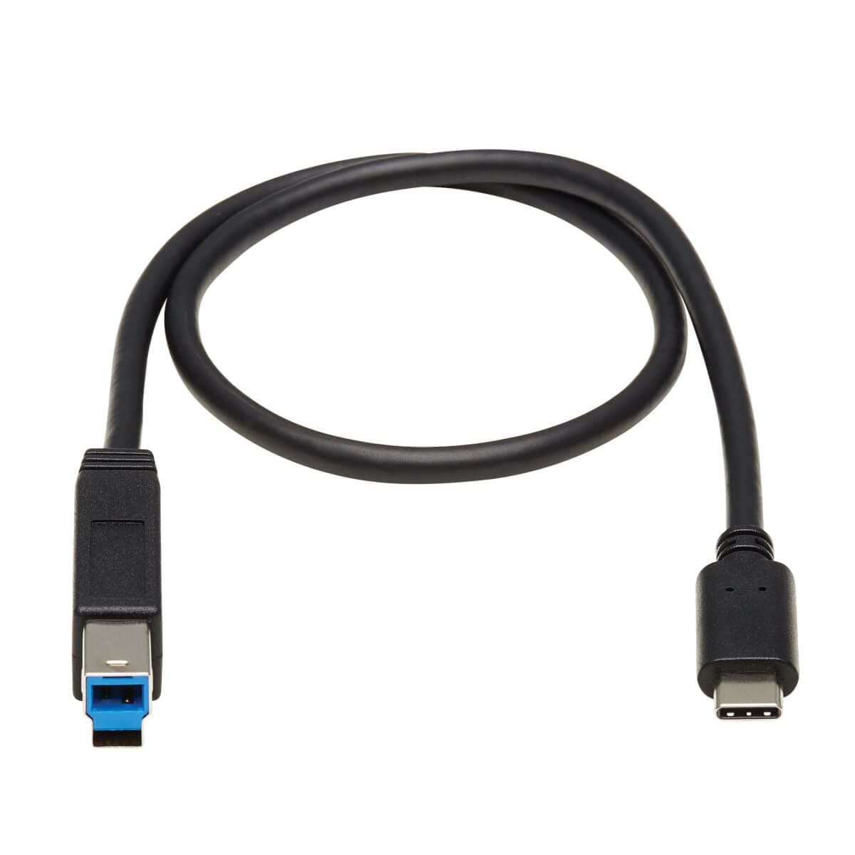 Tripp Lite USB C to USB Type B Cable USB Type C 3.1 Gen 2, 10 Gbps M/20In (U422-20N-G2)