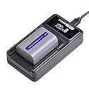 PowerTrust 1-Pack NP-FP50 NPFP50 Battery + LED USB Charger for Sony NP-FP30 DCR-DVD103, DCR-DVD105, DCR-DVD203, DCR-DVD205, DCR-DVD305, DCR-DVD92
