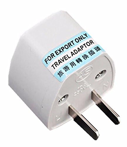 ANRANK UAE25010AK 2 Packs High Performance Universal UK/EU/AU to US Adapter Travel Power Plug Adapter Converters