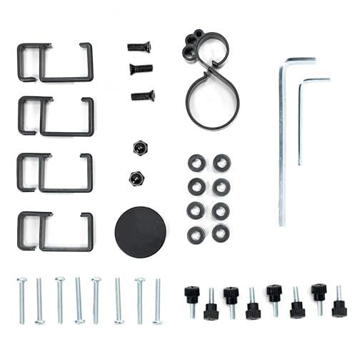 VIVO Hardware Pack for Monitor Stand, Includes Pole Cap, Cable Clips, Screws, Spacers, Allen Wrenches, Black, PT-SD-HP02