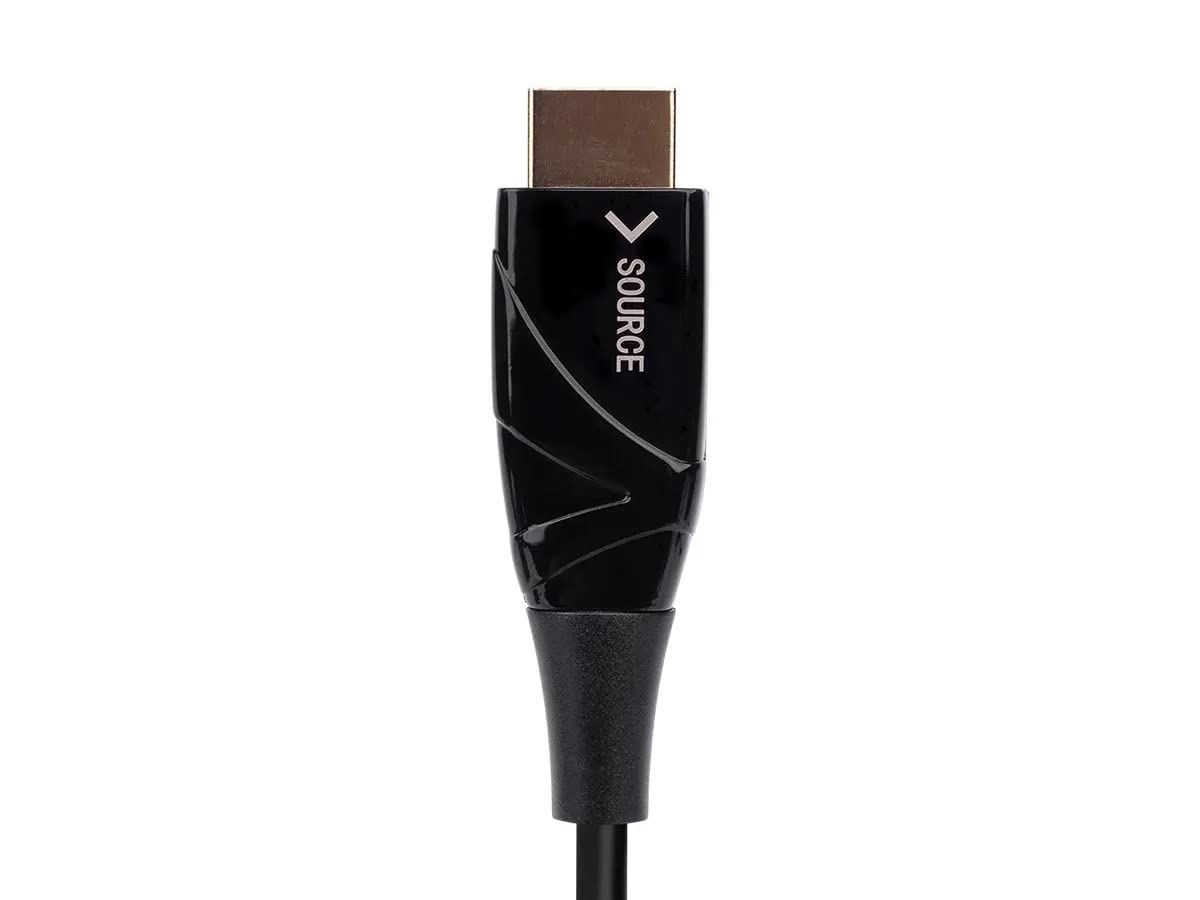 Monoprice 4K High Speed Fiber Optic HDMI Cable - 4K@60Hz, 18Gbps, HDR, Active Optical Cable (AOC), 98ft, Black
