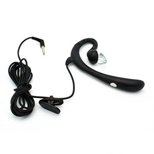 Wired Mono Headset Earphone w Mic Headphone 3.5mm Compatible with Orbic Myra 5G UW Phone, Single Earbud Hands-Free Microphone Over-The-Ear for Myra…