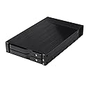 Kingwin Trayless Aluminum Mobile Rack with Keylock for 2 x 2.5 SATA/SAS HDD/SSD - 6Gbps/12Gbps Data Transfer, Tool-Free Installation, Secure Keylock