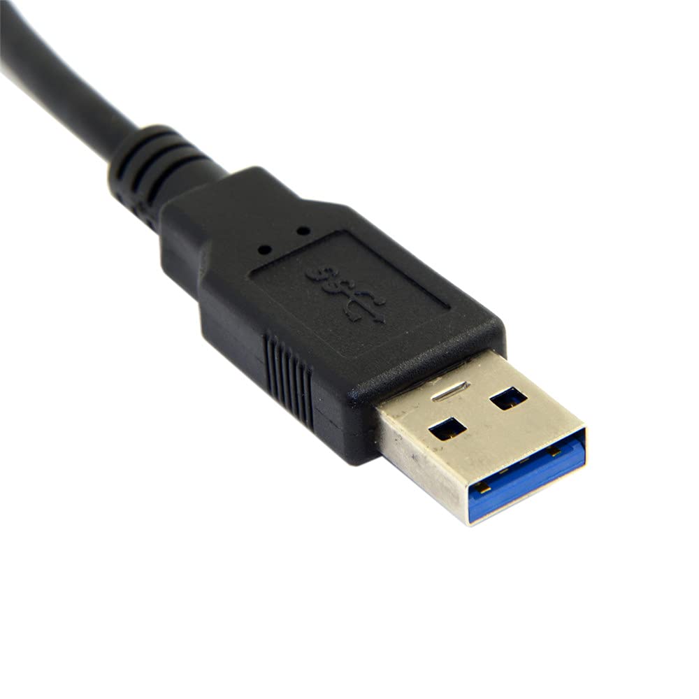 JSER USB 3.0 to SATA 7+6 13pin Slimline Sata Adapter Cable 5Gbps Compatible for Laptop CD DVD ROM Optical Drive