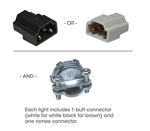 H. Bowes 9" White 120v 90+ CRI Color Select 3000K, 4000K, 5000K - Under Cabinet LED 220 Lumen Light Hard Wire Linkable with Knock Outs Contractor