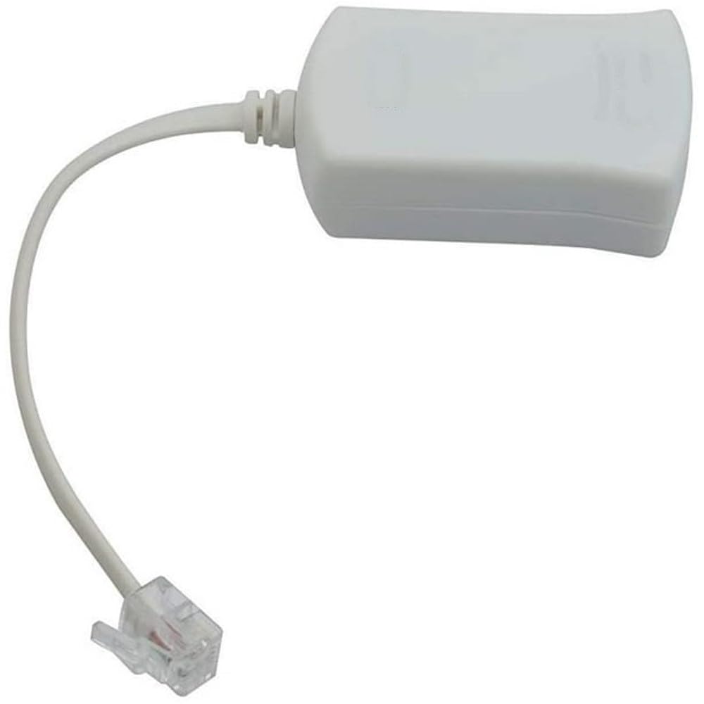 DSL Filter for Landline Phone DSL Modem Phone Filter Adapter RJ11 Splitter Male to Female ADSL Cable for Interference Static Noise Blocker ADSL