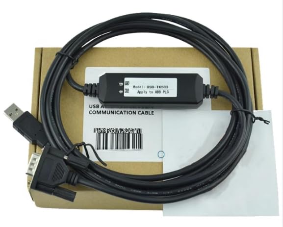 Ailsa Hexi USB-TK503 PLC Debugging Cable Programming Cable Communication Download Cable for AC500-Eco Series Dual Chip Design Industrial Grade Normal
