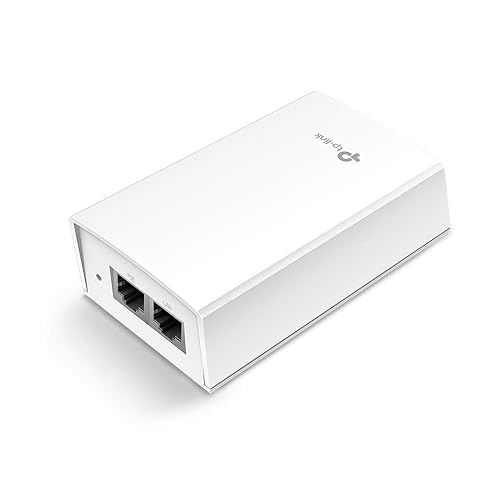 TP-Link PoE Injector | PoE Adapter 48V DC Passive PoE | Gigabit Ports | Up to 100 Meters(325 feet) | Wall Mountable Design (TL-PoE4824G)