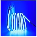 Tesfish LED Strip Lights 24V, Band COB Blue 16.4ft 320 LEDs/M Total 1600 LEDs Flexible Neon Light Strips for Party, Counter, Shelf, Home Decor