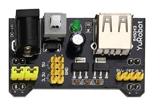CorpCo MB102 Breadboard Power Supply Module 3.3V/5V for Arduino Board Solderless Breadboard