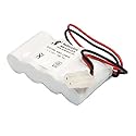 BatteryGuy ELB-4814N Replacement 4.8V 1800mAh Nickel Cadmium Emergency Lighting Battery Brand Equivalent (Rechargeable)