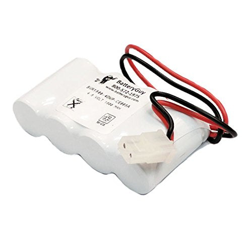 BatteryGuy ELB-4814N Replacement 4.8V 1800mAh Nickel Cadmium Emergency Lighting Battery Brand Equivalent (Rechargeable)