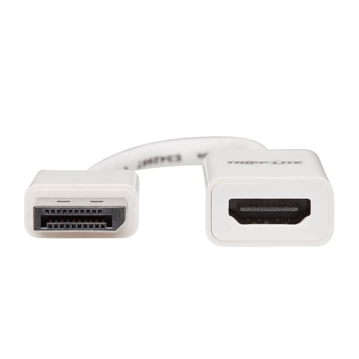 DisplayPort to HDMI Active Adapter 4K M/F White DP to HDMI 6in