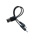 myfole DC 2.0mm USB Dual Plugs Charger Cable Cord Compatible with HBQ i7 i7s,TWS Earbuds, LY04,Mini S530/S570/Q13 Wireless Bluetooth Headphones