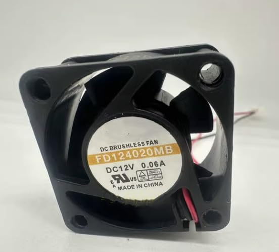 FD124020MB 40X40X20MM 12V 0.06A 2-Wire Chassis Cooling Fan