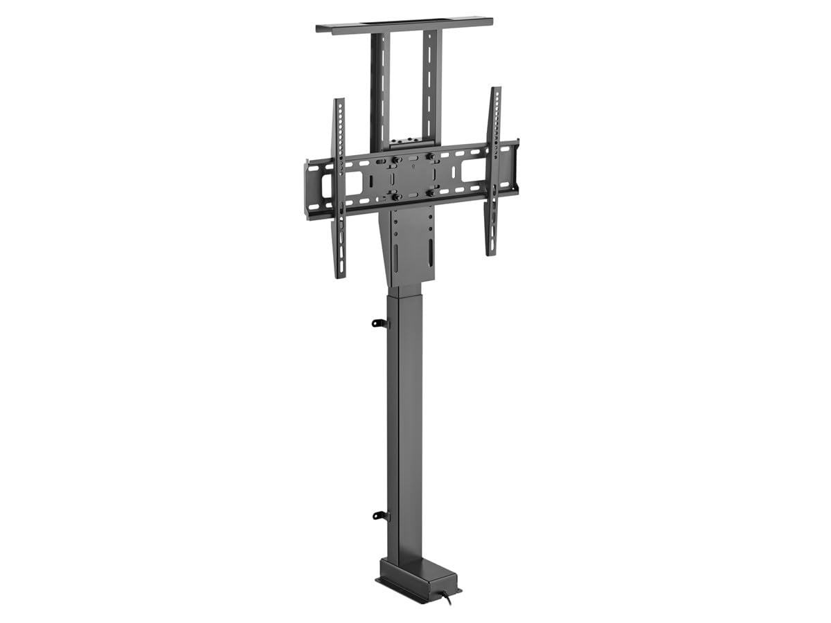 Monoprice Motorized TV Lift Stand for TVs Between 37in to 65in, Max Weight 110 Lbs, VESA Capability Up to 600x400, Includes RF Remote Control,