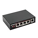 PoE Extender Switch with Gigabit Speeds, 48V 60W PoE++ (802.3bt) Input & 4 PoE Outputs, IEEE 802.3af/at/bt, 6KV Surge Protection, No External Power
