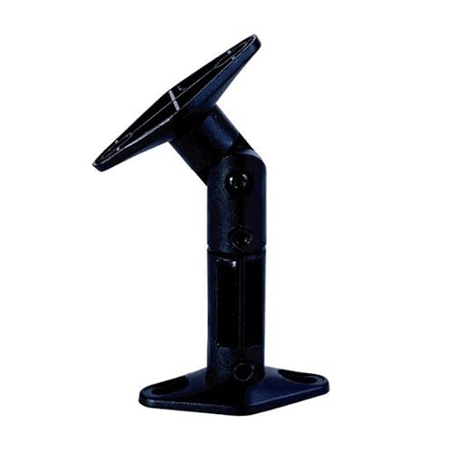 Adjustable 10 lb. Capacity Speaker Wall Mount Brackets (Pair), Black