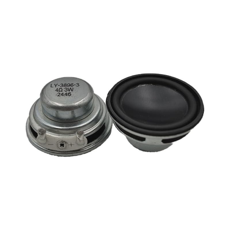 YFUSET 2pcs 33mm Round Speakers 1.3" 4Ohm 3W Mid-High Range Loudspeaker for Arduino