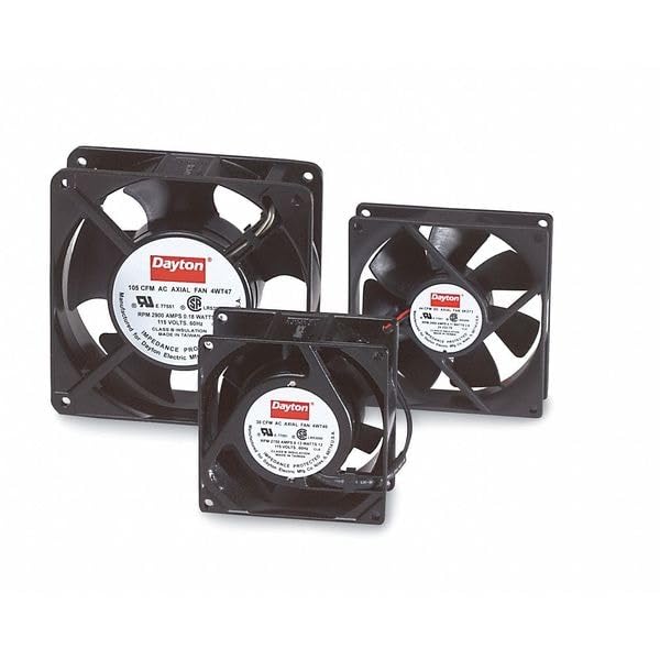 Axial Fan,Square,3-5/8" H,45 CFM