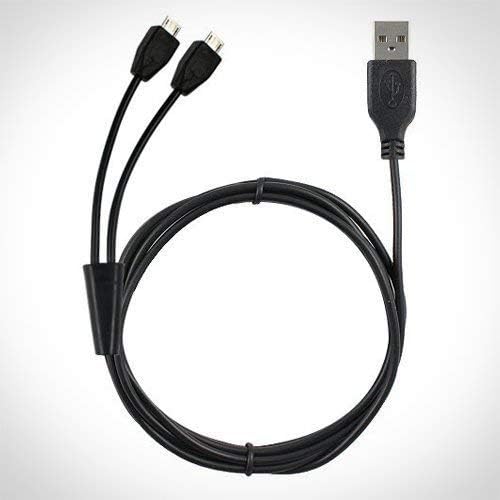 Omnihil 10 Feet Dual Micro-USB Splitter Cable- Power up to Two Micro USB Devices at Once