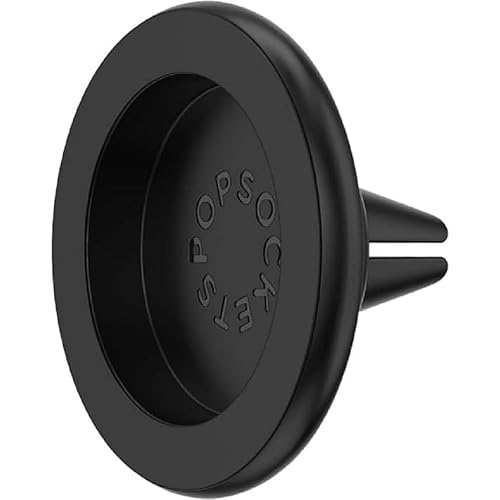 PopSockets Car Phone Mount, Vent Mount for MagSafe, Black - Black Vent Mount