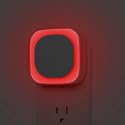 YUNLEX 2 Pack Red Night Light with Dusk to Dawn Sensor, Eye-Care Reflected Glow, 0% Blue Light True Red LED, 3-Level Brightness, Auto On/Off, Plug-in