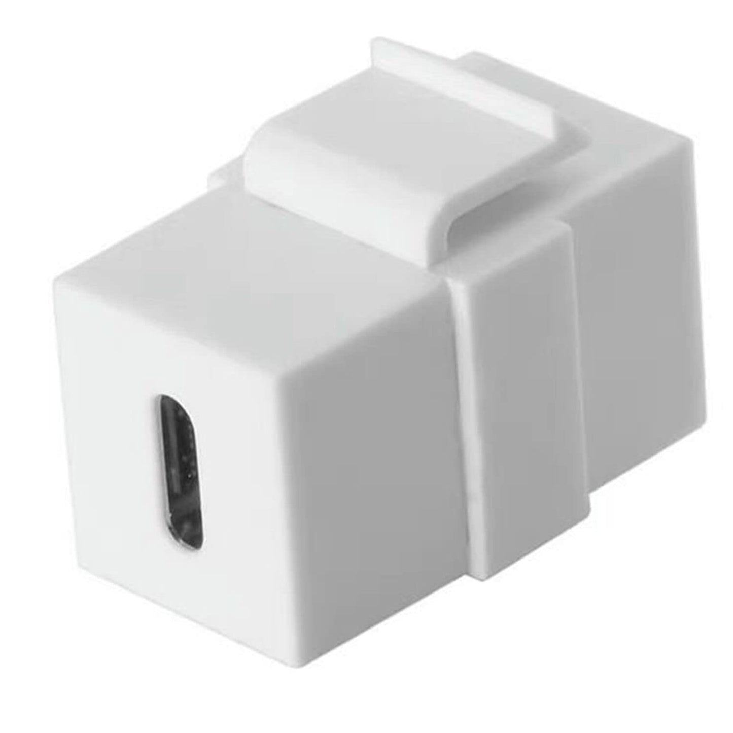OUYFBO USB C Keystone Jack Inserts,(3-Pack) USB 3.1 Type-C Module Coupler Adapters Female to Female Keystone Insert Snap-in Connector Socket Adapter