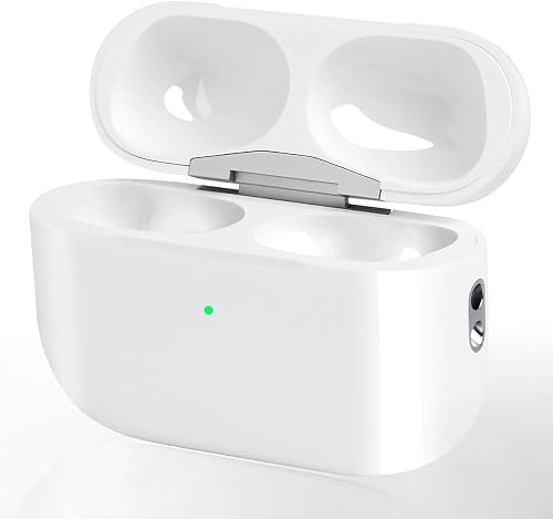 Replacement Charging Case Compatible with AirPods Pro 1st & 2nd Generation, Wireless & Wired Charging Case with Bluetooth Pairing Sync Button Earbuds