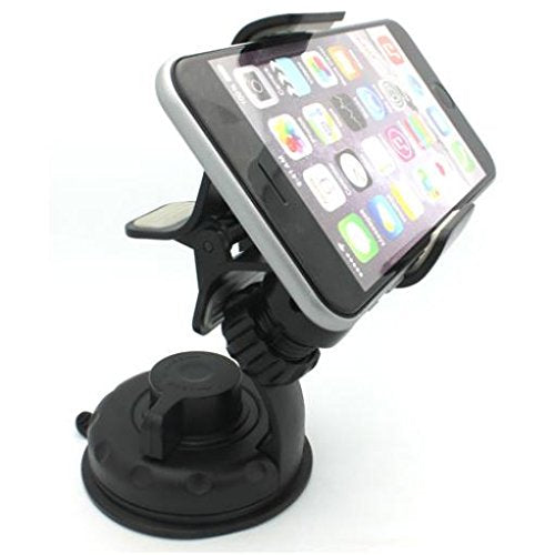 Car Mount Windshield Holder for Galaxy A02s - Glass Cradle Swivel Clip Suction Stand Compatible with Samsung Galaxy A02s
