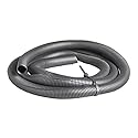 Inch Split Loom Wire Tubing Flexible Gray 10' FT Cable Wrap Around Corrugated Organizer Flex Cable Home Office Computer Data Wire Component Cord