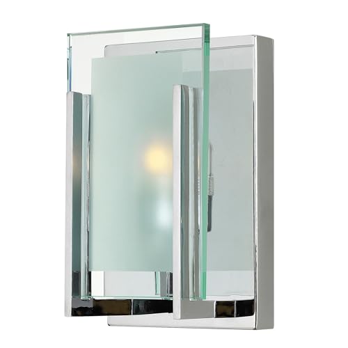 Hinkley Latitude One Light 60W G9 Bathroom Vanity Fixture, Chrome