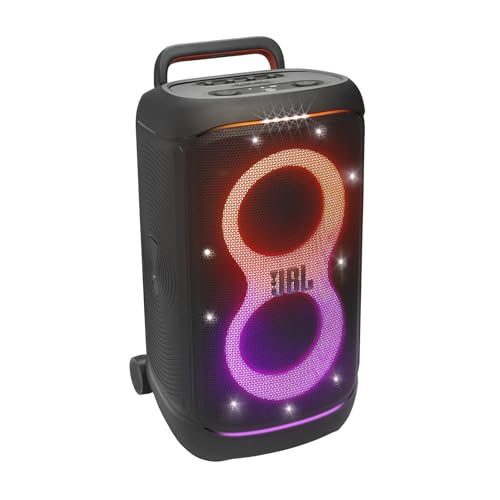 JBL PartyBox 520 - Portable Battery-Powered Party Speaker with AI Sound Boost, Up to 15 Hours of Play time, IPX4 Splash Proof, Multi-Speaker