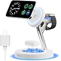 New 3 in 1 Charging Station for Apple Compatible with Magsafe Charger Stand for iPhone 17 16 15 14 13 12 Wireless Charging Station for AirPods